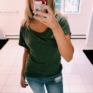 SOPRANO GREEN RUCHED TOP